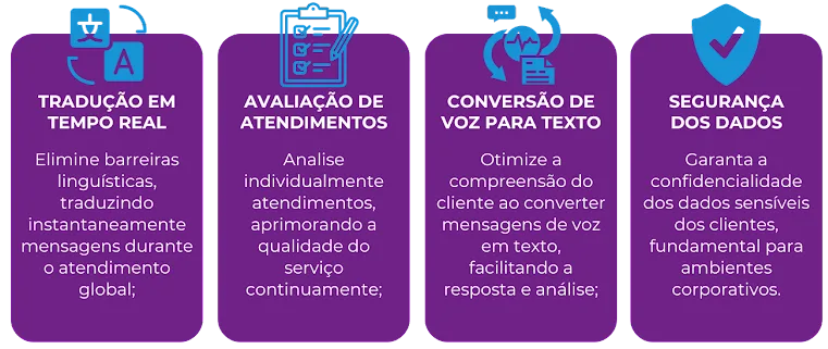 Blocos com informações da nossa plataforma ASC